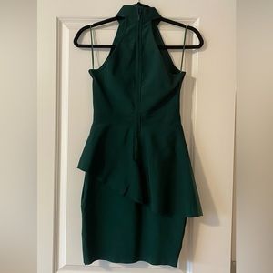 Green mini dress